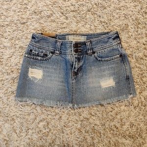 🌼 Abercrombie Girls Distressed Denim Skirt 12